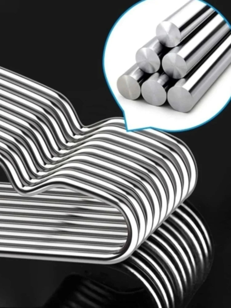 Ganchos de acero inoxidable de primera calidad, color plateado, 10, 20 y 30 unidades