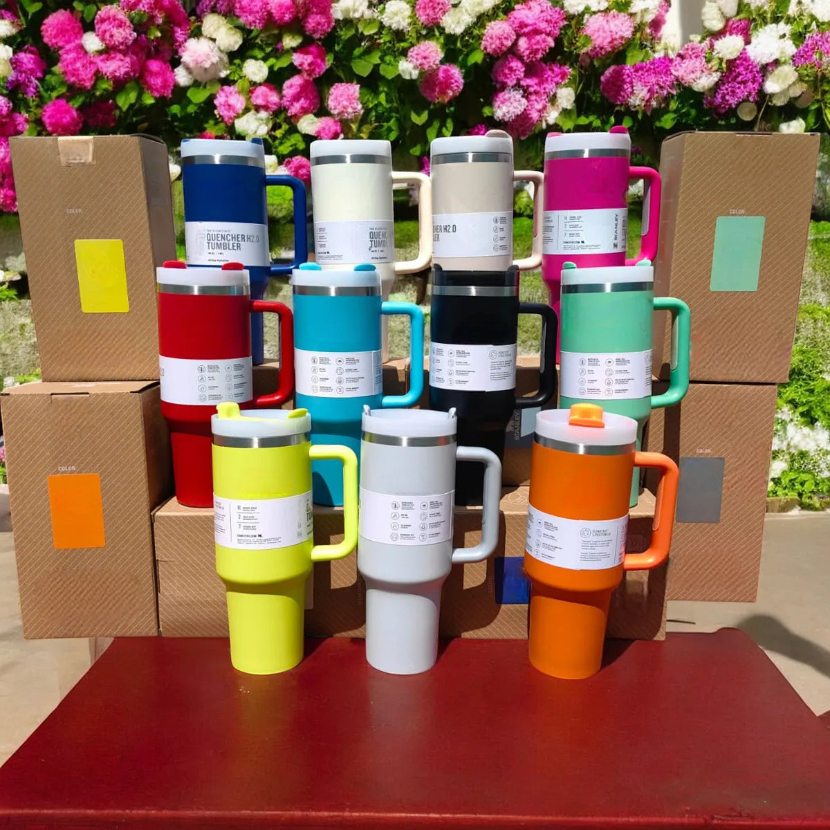 1.2 L Stainless Steel Thermal Cup with Anti-Leak Lid and Thermal Insulation