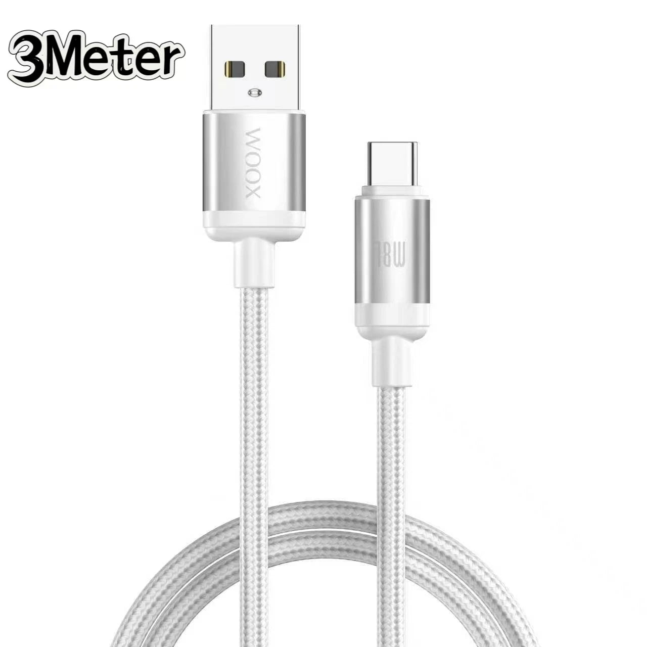Cable de cargador USB C de 18w, cable de 16 poliéster USB C a Tipo C de Para Power Bank,Teléfonos Inteligentes