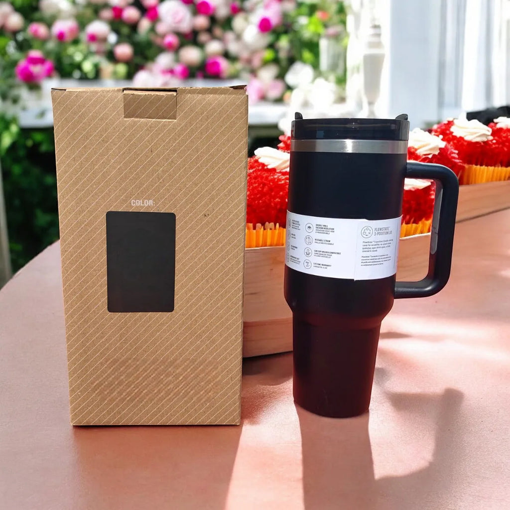 1.2 L Stainless Steel Thermal Cup with Anti-Leak Lid and Thermal Insulation