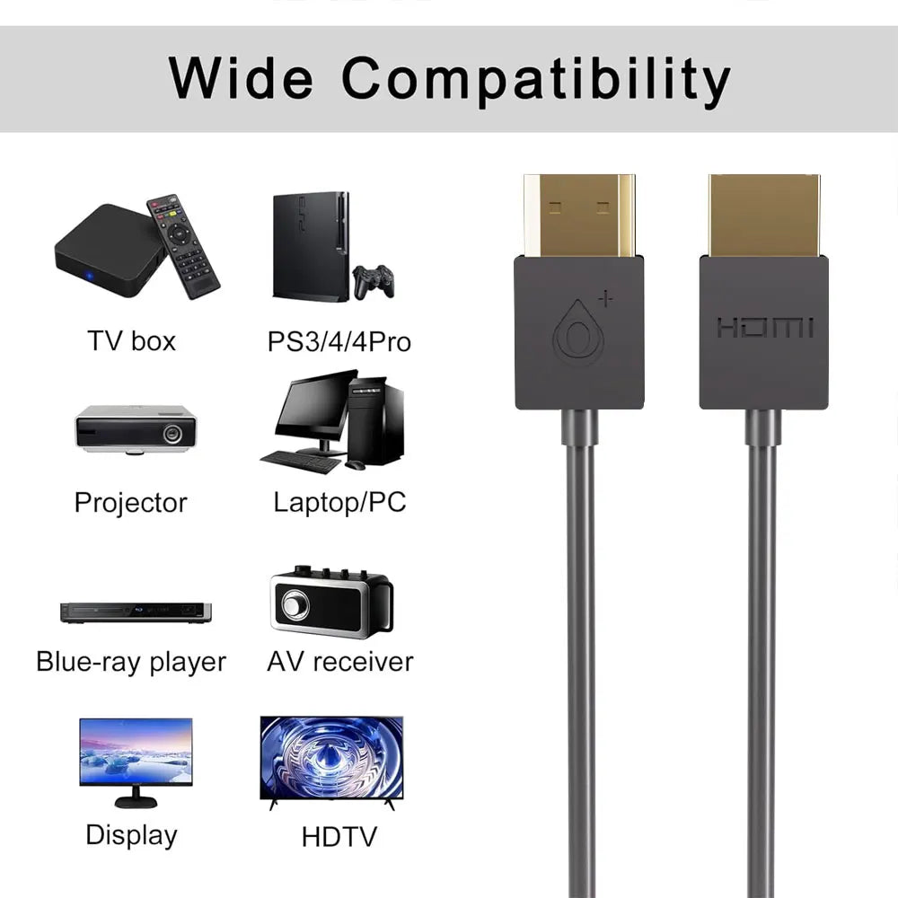 Cable HDMI 1080P 1.4 48 Gbps 1.8/3.6/7.3/10 m, cable HDMI de aluminio de alta velocidad, 1080P a 60 Hz, 4K a 60 Hz, HDMI/M a HDMI/M, compatible con PS5, Blu-ray, TV, Switch, monitor.