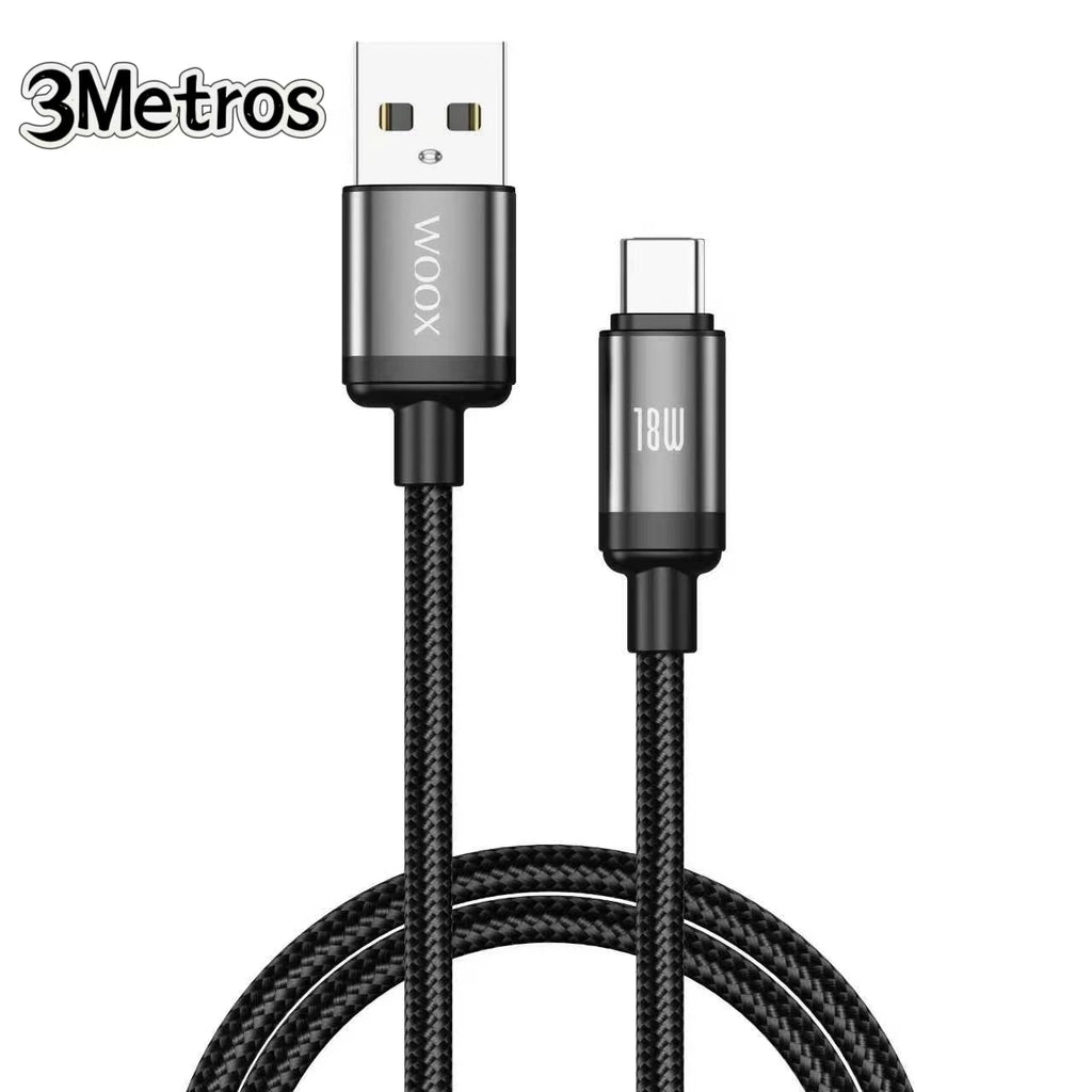 Cable de cargador USB C de 18w, cable de 16 poliéster USB C a Tipo C de Para Power Bank,Teléfonos Inteligentes