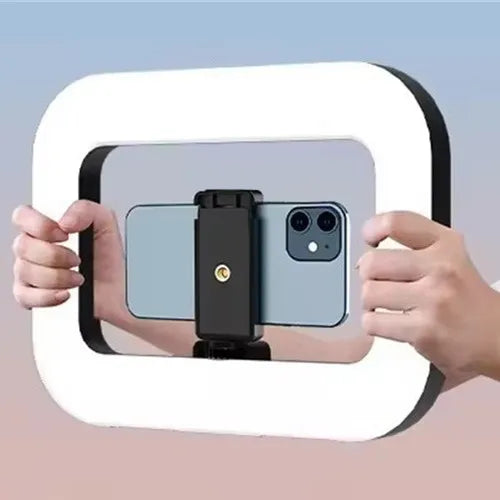 Aro de Luz LED Roreta recargable portátil para teléfono móvil, transmisión en vivo, fotografía, escritorio, luz de relleno para selfies.