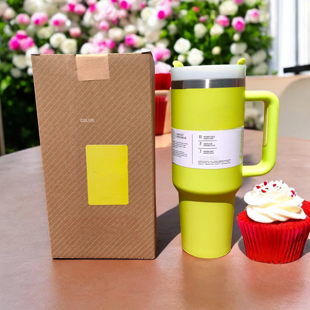 1.2 L Stainless Steel Thermal Cup with Anti-Leak Lid and Thermal Insulation