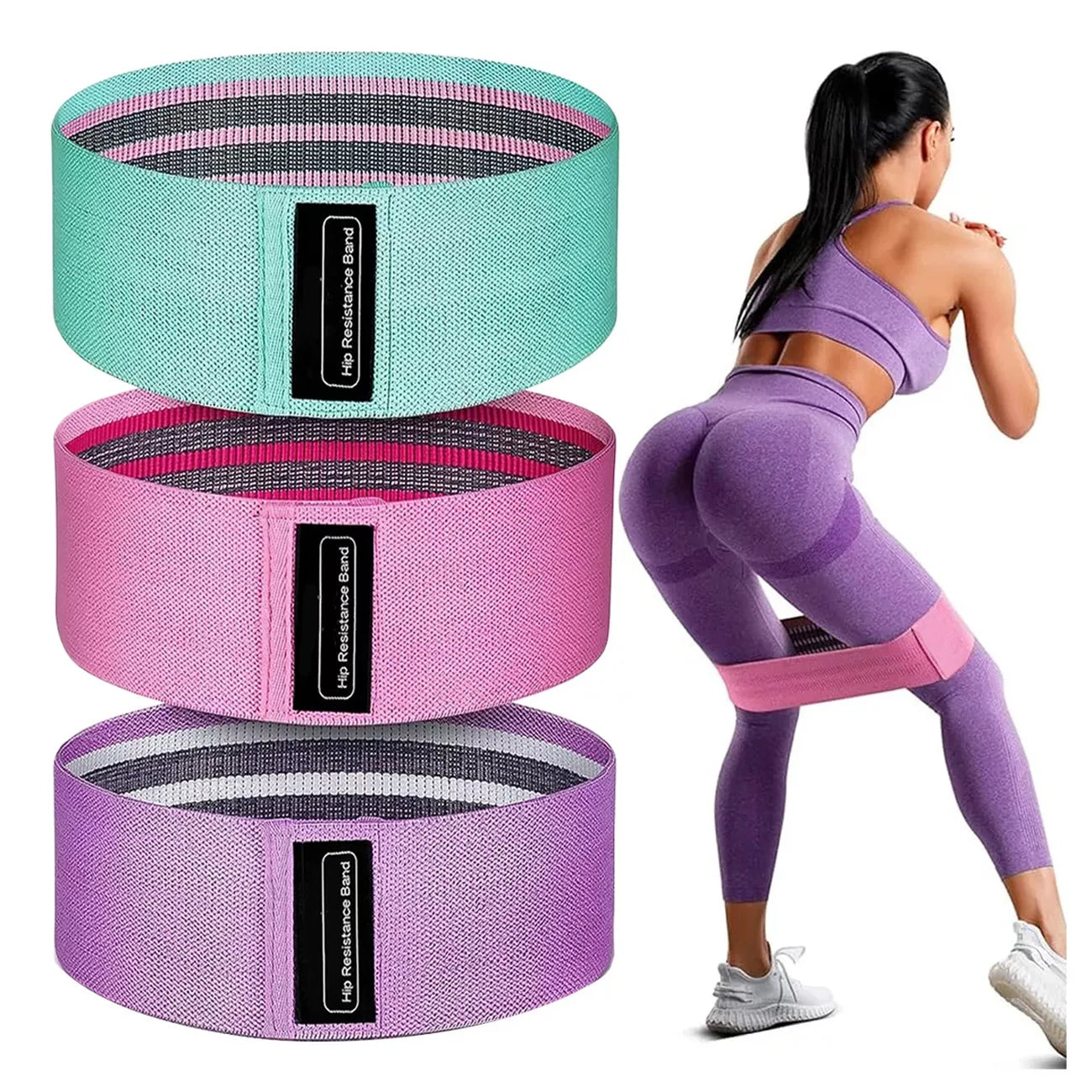 3 bandas de resistencia para ejercicios de yoga, gimnasio y fitness