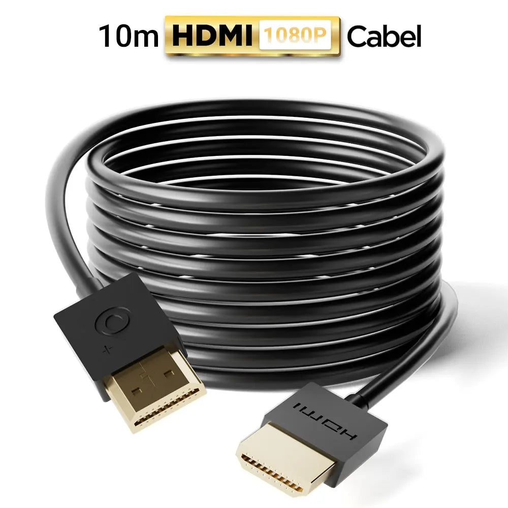 Cable HDMI 1080P 1.4 48 Gbps 1.8/3.6/7.3/10 m, cable HDMI de aluminio de alta velocidad, 1080P a 60 Hz, 4K a 60 Hz, HDMI/M a HDMI/M, compatible con PS5, Blu-ray, TV, Switch, monitor.