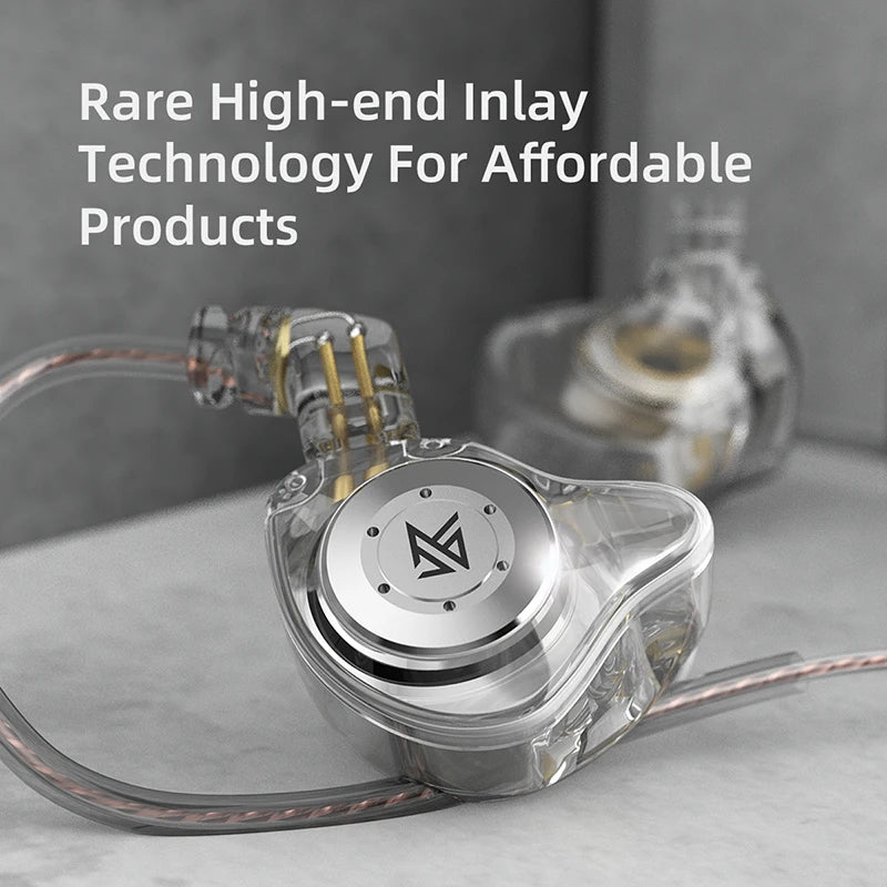 Auriculares KZ EDX Pro dinámicos intraaurales con cable, monitorización HiFi, graves estéreo, para música, juegos, tapones para los oídos y cancelación de ruido.