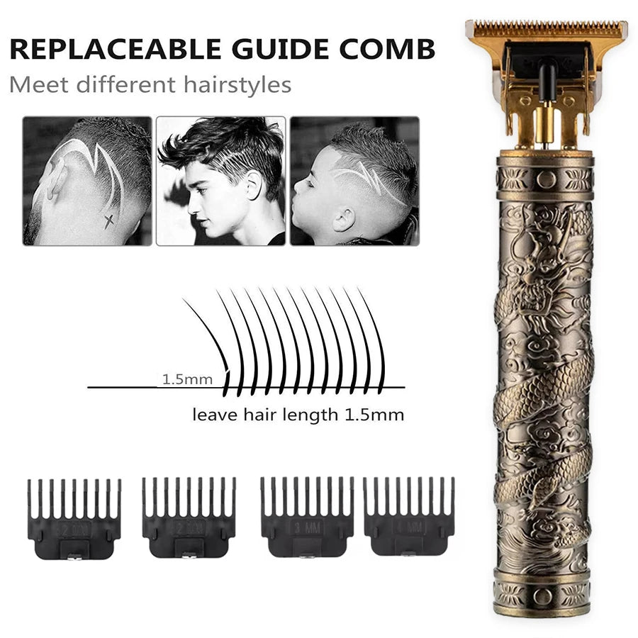 Afeitadora eléctrica para hombre: resistente al agua, con cable, para uso en seco y húmedo, incluye varios accesorios y cepillos de limpieza, miniafeitadora portátil, ideal para barberos principiantes y profesionales.