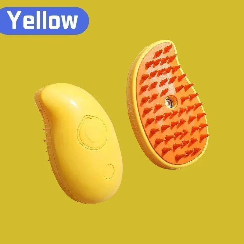 3 in 1 Cat Dog Pet Spray Massage Brush One Button Steam Spray Folding Rotatable Grooming tool Hair Bath Hair Removal Brush Comb