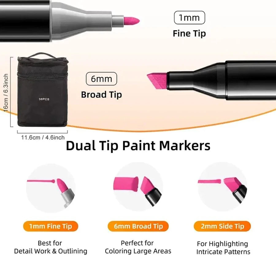 48 marcadores de doble punta, disponibles en una variedad de colores, marcadores de acuarela de doble punta, ideales para dibujar, colorear, acuarela, caligrafía cómica, juego de arte de alta calidad, marcadores de acuarela