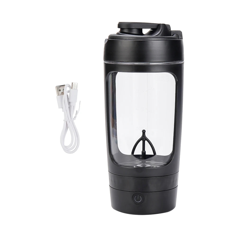 Botella mezcladora eléctrica de 650 ml, batidora portátil de proteína, batidora automática, mezcladora de jugos multiusos, tazas para fitness y trabajo.