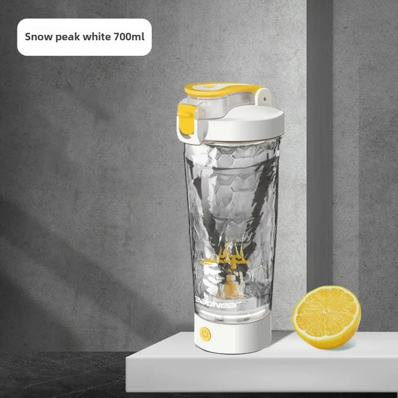 Botella mezcladora eléctrica de 650 ml, batidora portátil de proteína, batidora automática, mezcladora de jugos multiusos, tazas para fitness y trabajo.