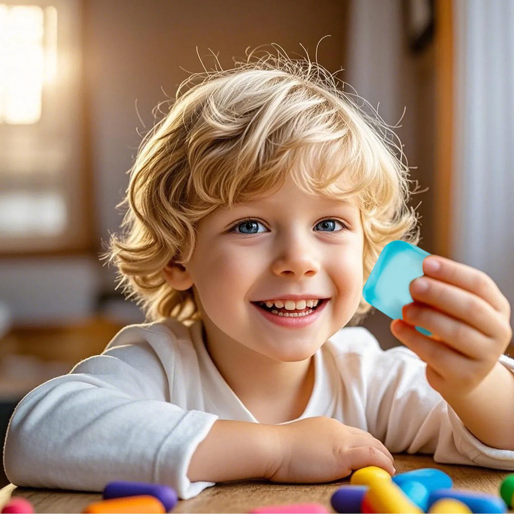 Cubo de hielo blando, juguete antiestrés cuadrado, pelota antiestrés, juguete sensorial para aliviar el estrés para niños y adultos.