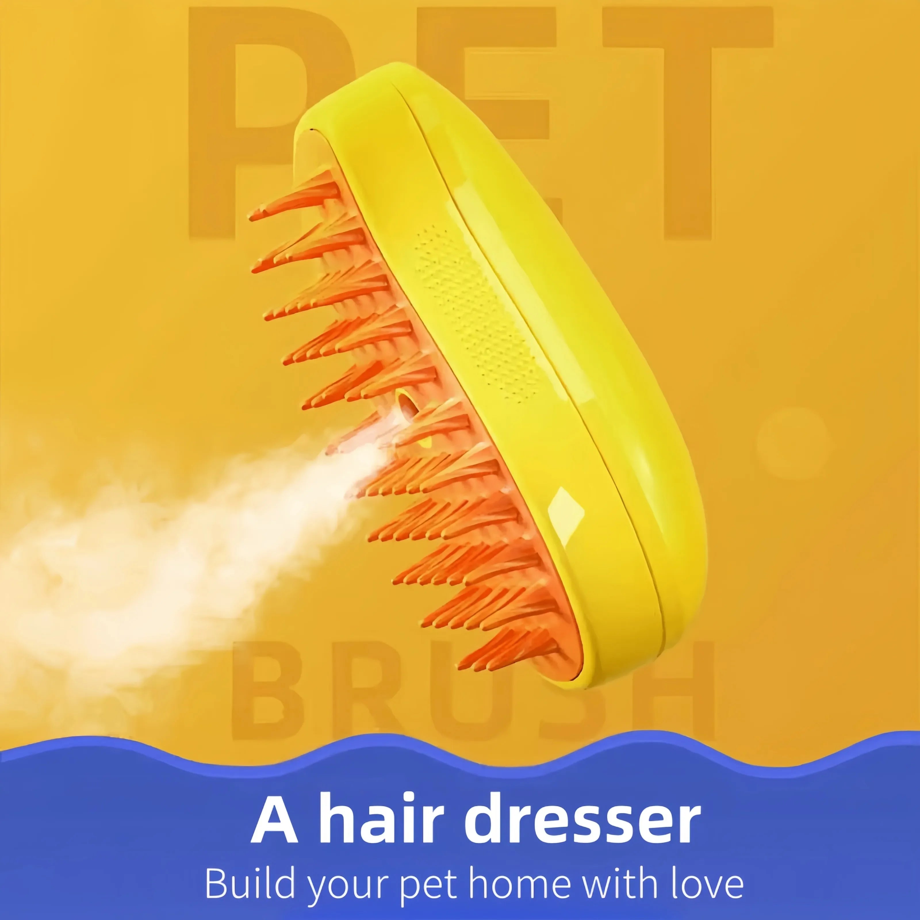 2024 Multifunctional Rotating Cat Grooming Steamer Brush Pet Hair Removal Spray Massage Comb 3 In1 Self Cleaning Steam Cat Brush