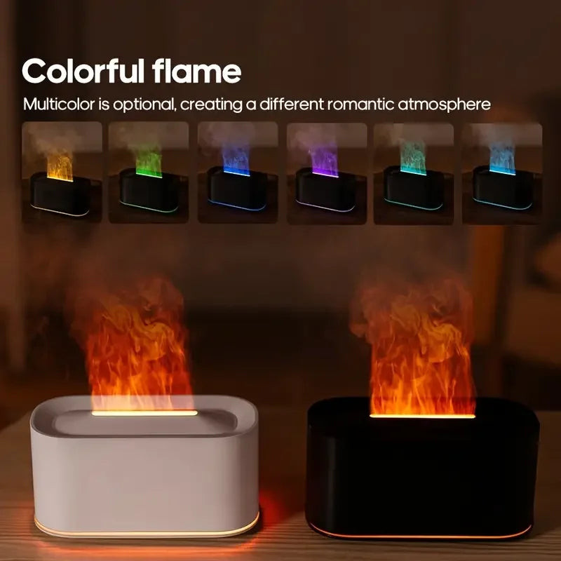 Colorful Flames Air Humidifier Essential Oils Humidifiers Flame Aroma Humidifier Fragrance Diffuser Home Aromatherapy Diffuser