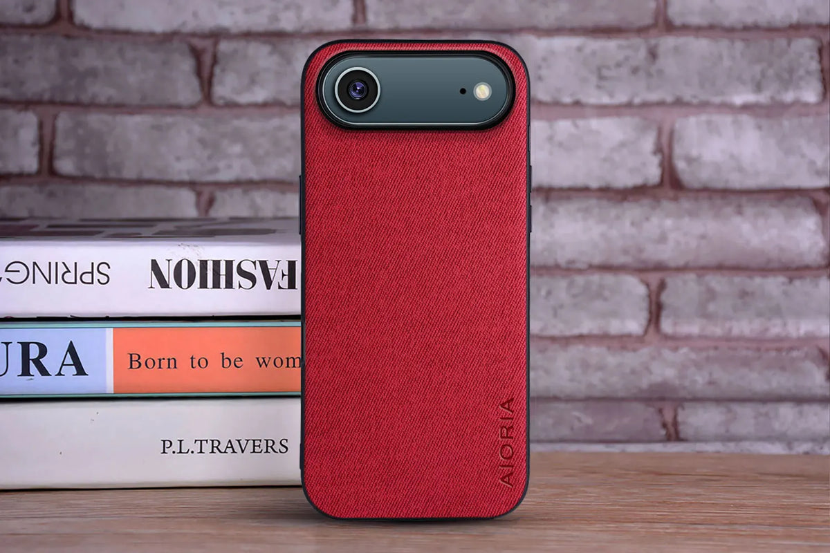 Funda para iPhone 17 suave TPU, rígida, textil, de piel, moderna, para iPhone