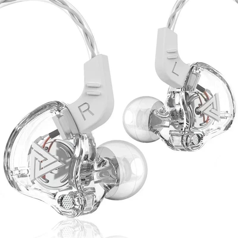 Auriculares intrauditivos de música de 3,5 mm con micrófono, originales QKZ AK6, con controlador de cobre, HiFi, con cable, deportivos, estéreo de graves
