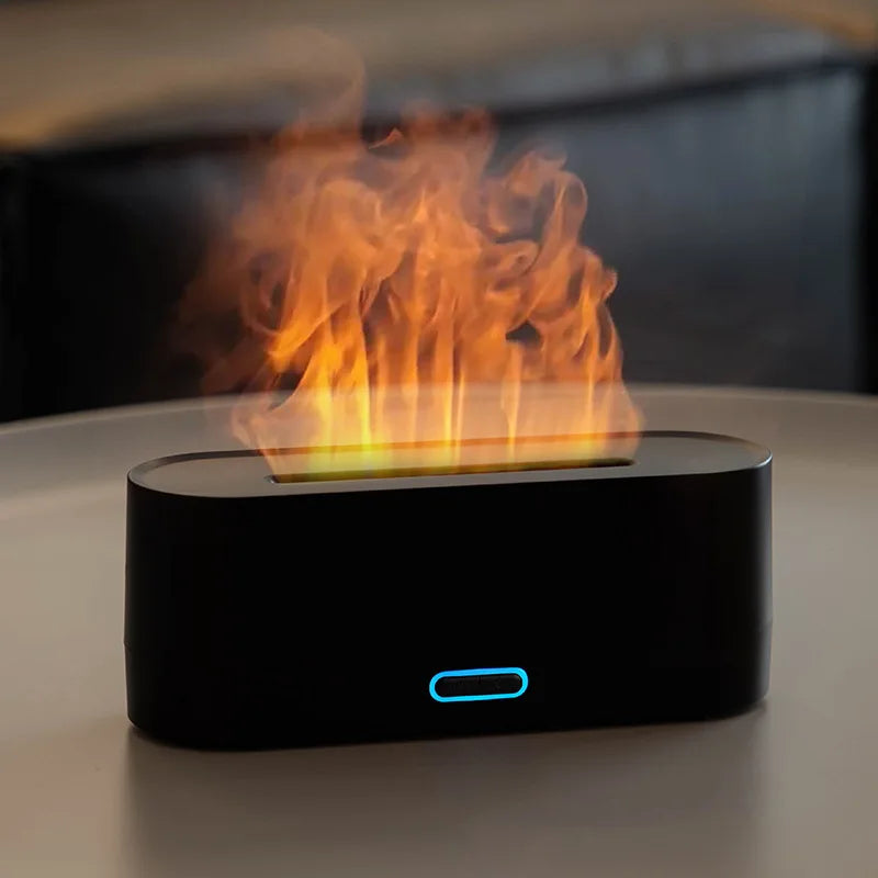 Colorful Flames Air Humidifier Essential Oils Humidifiers Flame Aroma Humidifier Fragrance Diffuser Home Aromatherapy Diffuser