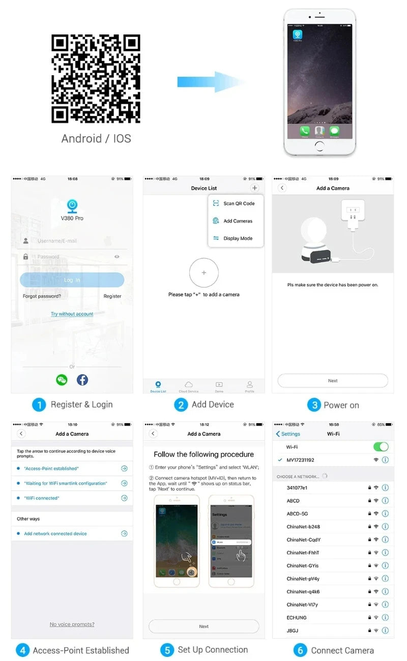 Cámara de vigilancia con bombilla E27 de 8 MP, wifi, IP, PTZ, CCTV, zoom de x10, visión nocturna a color, seguimiento humano, monitor de seguridad para bebés.