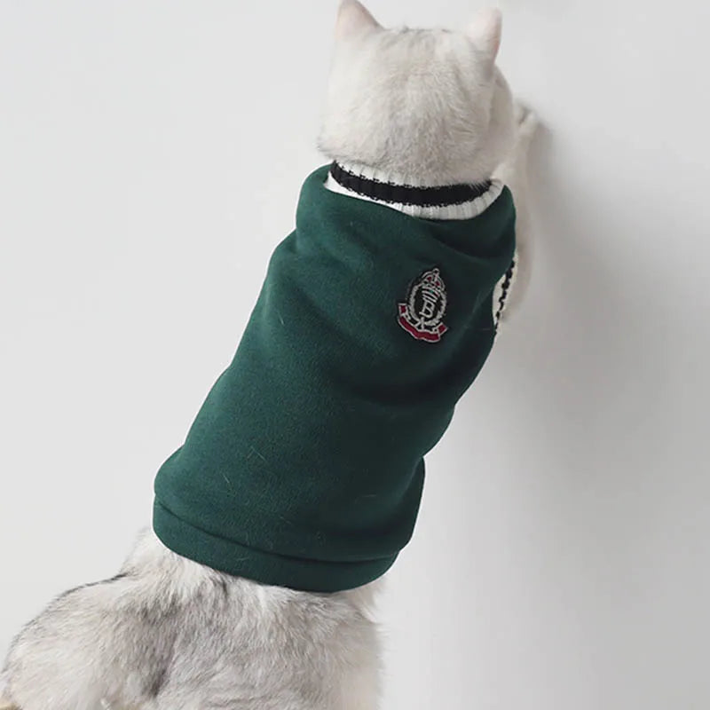 Suéter para perro y gato, ropa para mascotas, chaleco para perros pequeños, chaqueta para cachorros, ropa para gatos, disfraz de gatito.