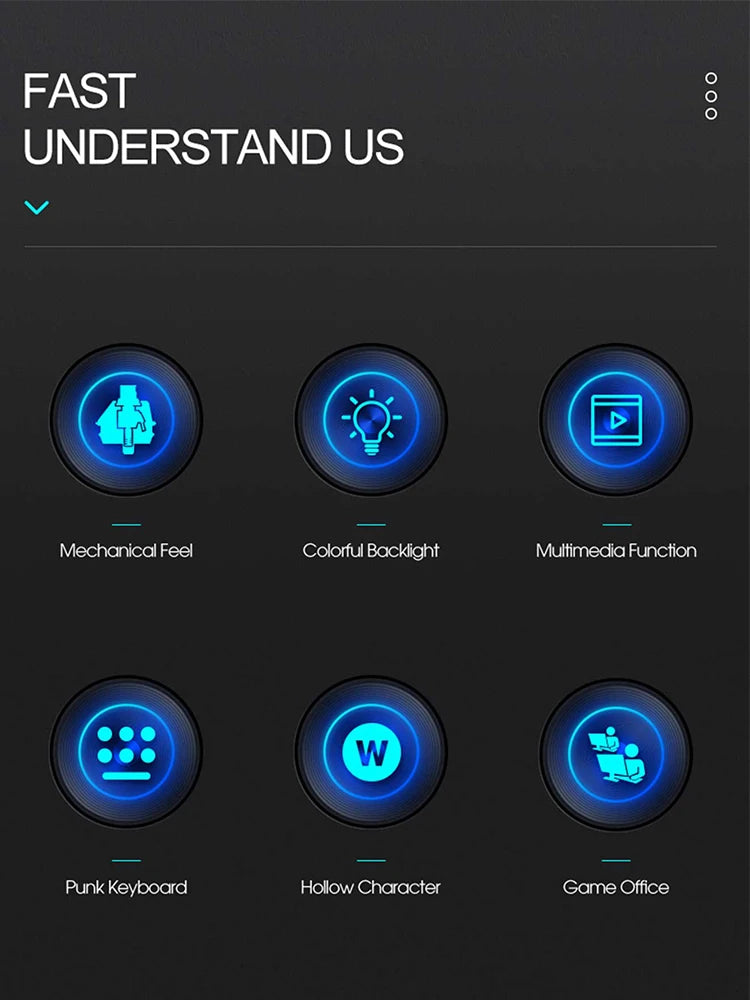 Teclado con sensación mecánica ,  computadora de escritorio, portátil, juego de deportes electrónicos, teclado con cable iluminado