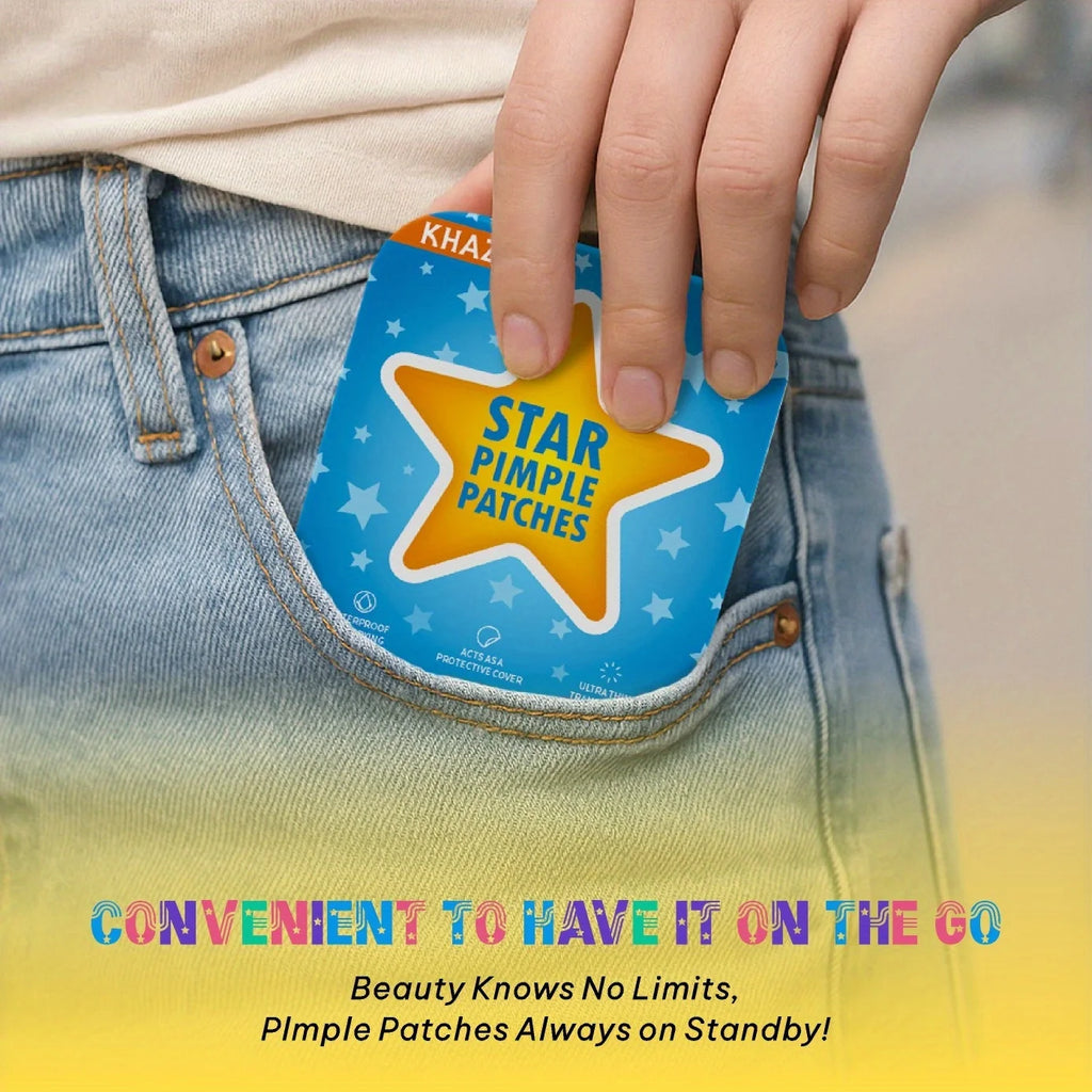 60 parches hidrocoloides para el acné, con forma de estrella. Parche de hidrogel, esencial para tomar fotos. Parche para el acné con decoración de estrellas.