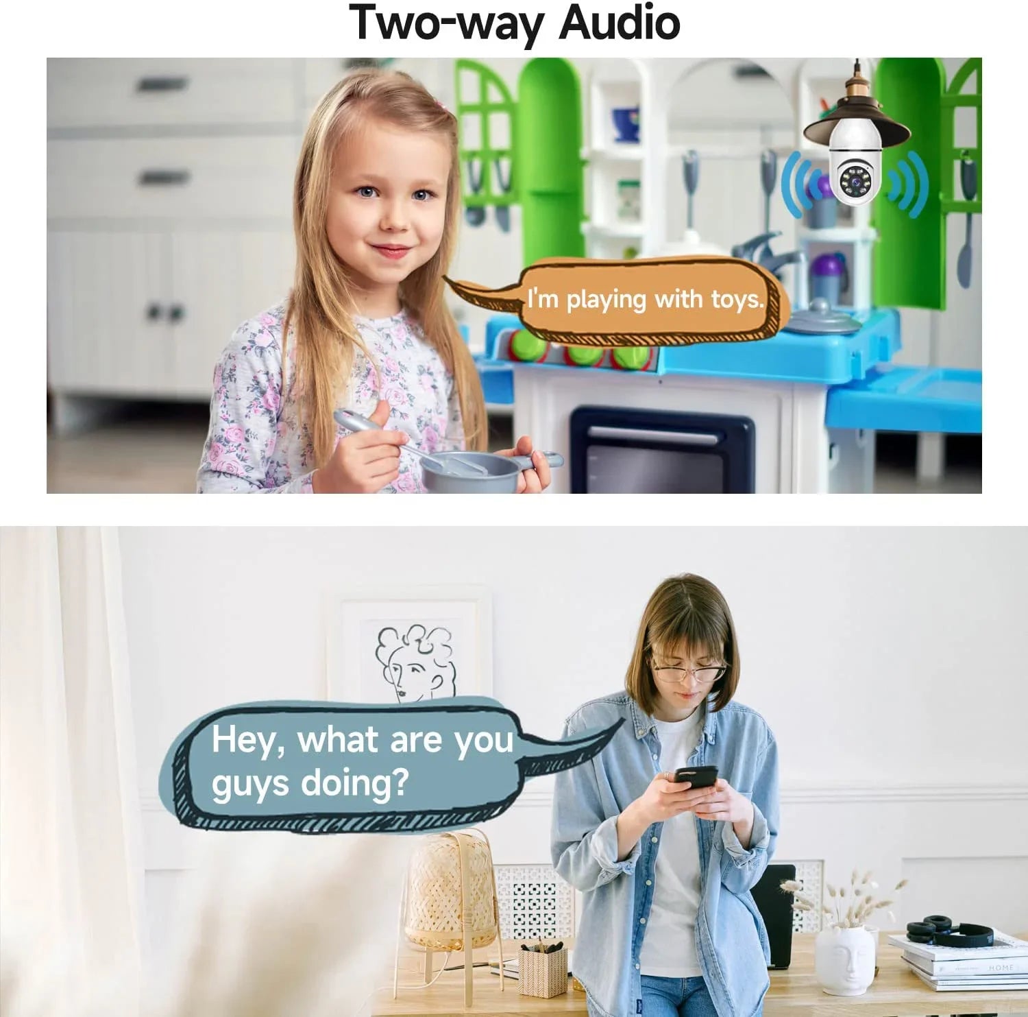 Cámara de vigilancia con bombilla E27 de 8 MP, wifi, IP, PTZ, CCTV, zoom de x10, visión nocturna a color, seguimiento humano, monitor de seguridad para bebés.