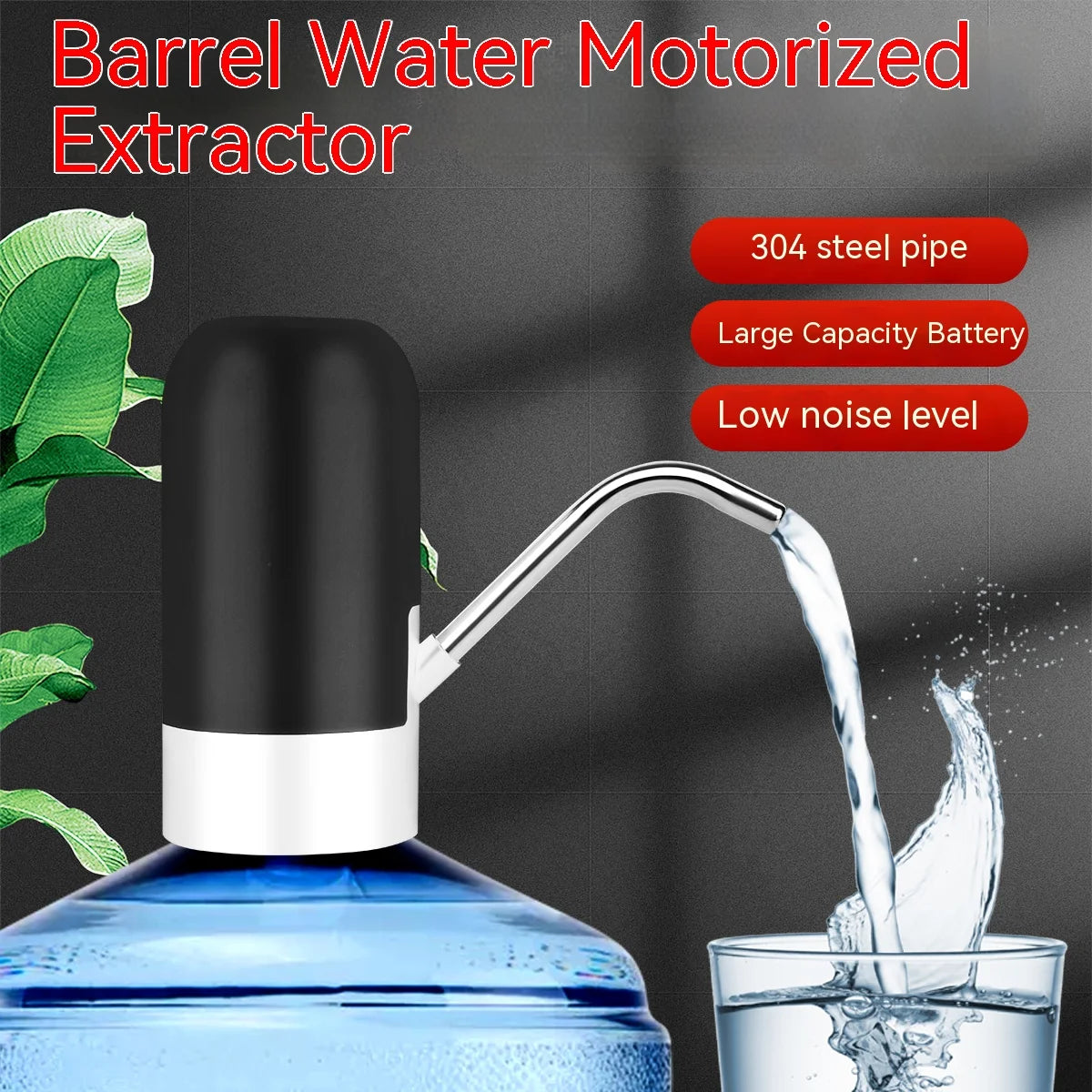 5 Gallon Water Bottle Dispenser USB Charging Automatic Drinking Water Pump Portable Electric Water Dispenser Water Bottle Switc