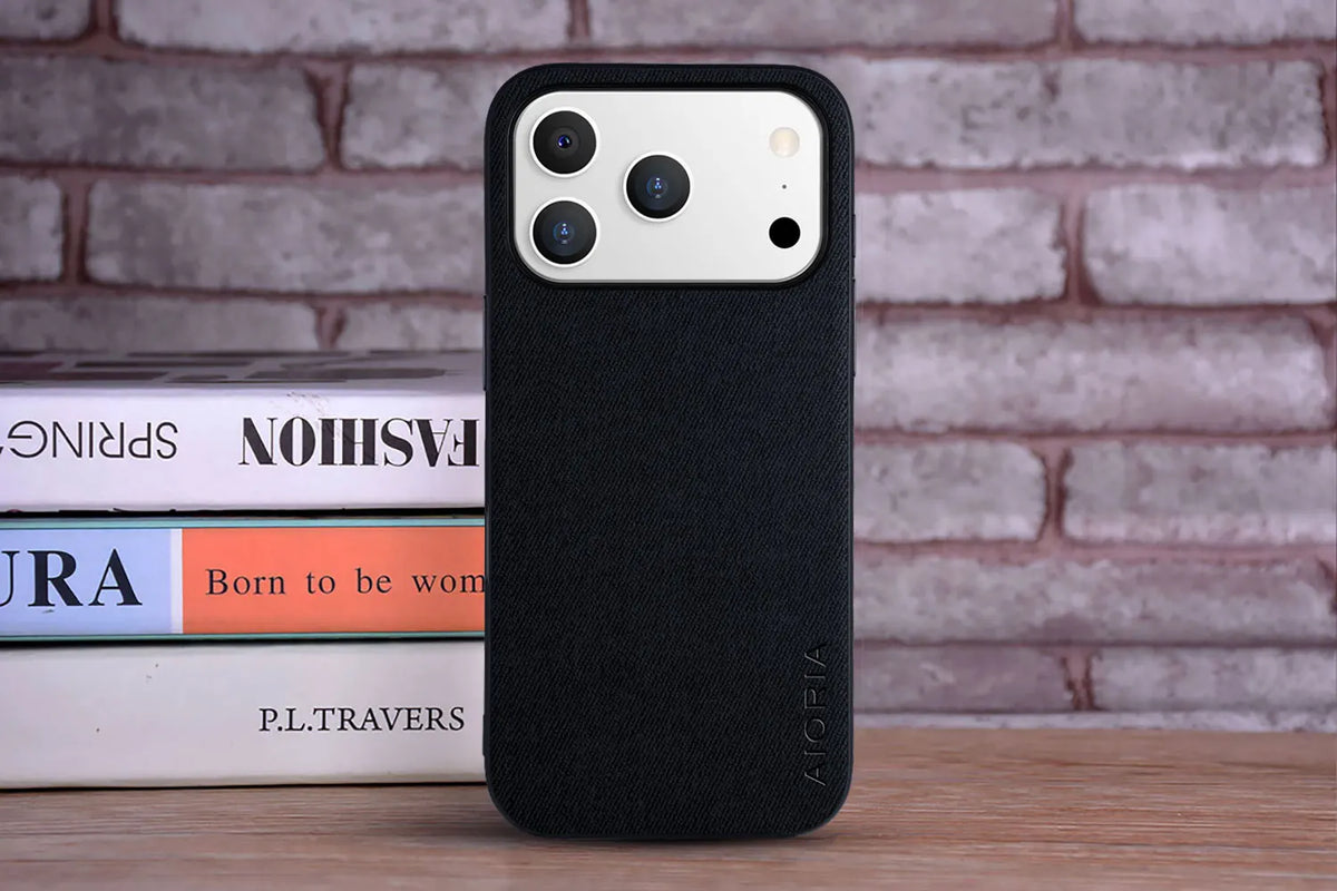 Funda para iPhone 17 suave TPU, rígida, textil, de piel, moderna, para iPhone