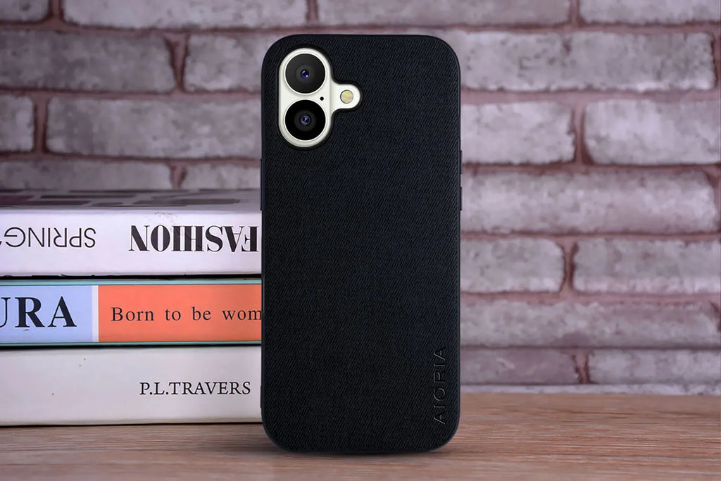 Funda para iPhone 17 suave TPU, rígida, textil, de piel, moderna, para iPhone