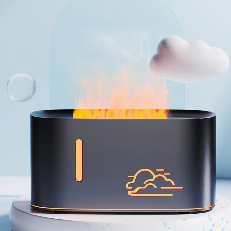 Colorful Flames Air Humidifier Essential Oils Humidifiers Flame Aroma Humidifier Fragrance Diffuser Home Aromatherapy Diffuser