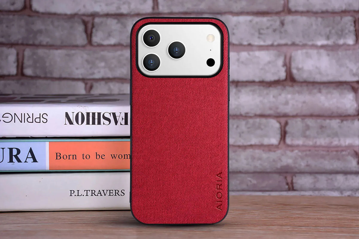 Funda para iPhone 17 suave TPU, rígida, textil, de piel, moderna, para iPhone