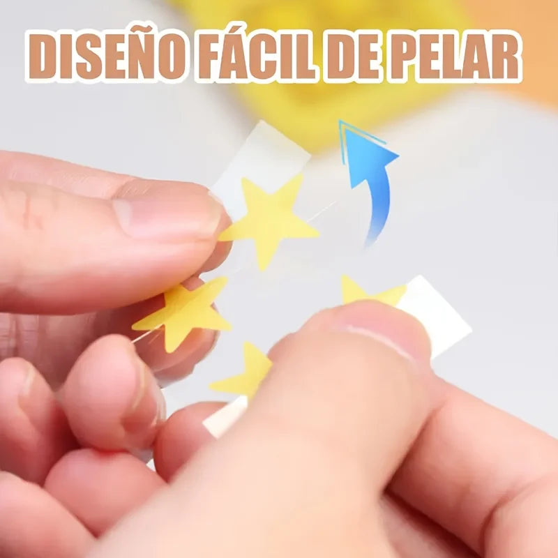 60 parches hidrocoloides para el acné, con forma de estrella. Parche de hidrogel, esencial para tomar fotos. Parche para el acné con decoración de estrellas.