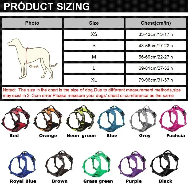 Chaleco reflectante ajustable y transpirable con correa para el pecho para perros pequeños, medianos y grandes, arnés para perros, gatos, cachorros y accesorios para perros.
