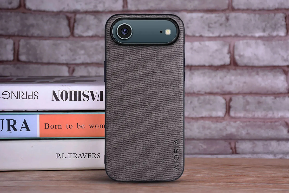 Funda para iPhone 17 suave TPU, rígida, textil, de piel, moderna, para iPhone