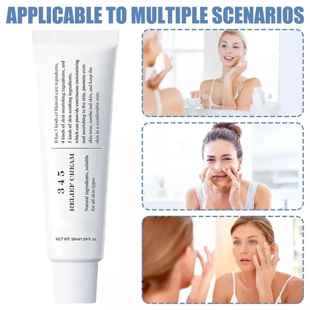 Crema de alivio 345 coreana Dr. Althea, antioxidante, calmante, hidratante, reparadora, limpia el acné y cuida la piel grasa.