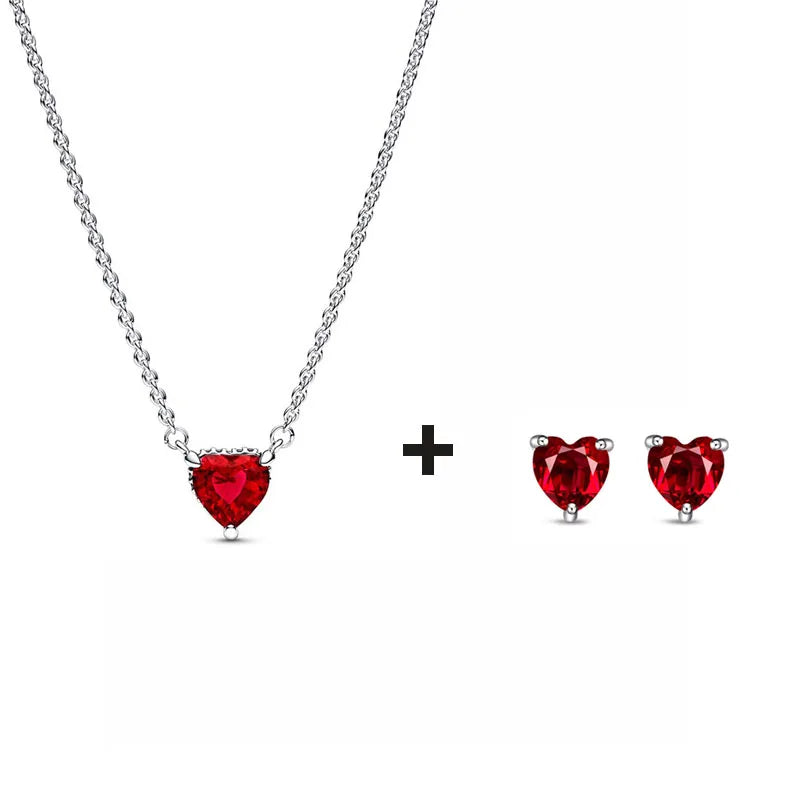 Pendientes de plata S925 con forma de corazón y nudo infinito, regalo de cumpleaños, pendientes de lazo rosa, joyería original para mujer.