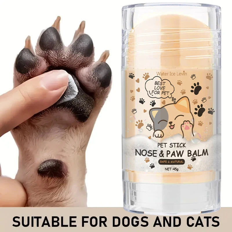 Bálsamo para nariz y patas de perro (45 g), crema protectora para patas de perro, crema hidratante para patas de mascotas, reparador de grietas en las patas de mascotas.
