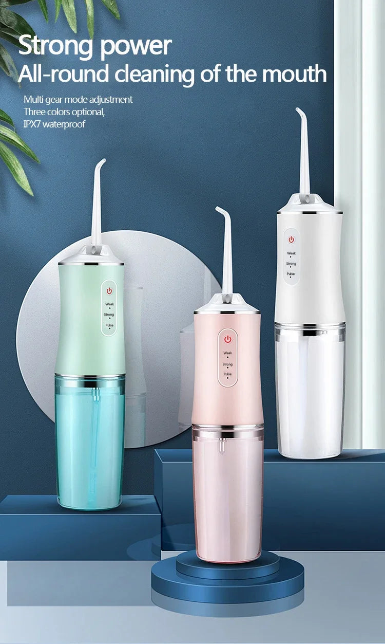 Irrigador bucal, irrigador bucal, irrigador bucal, aparato de limpieza dental, hilo dental, máquina de lavado bucal, blanqueamiento dental, herramientas de limpieza.