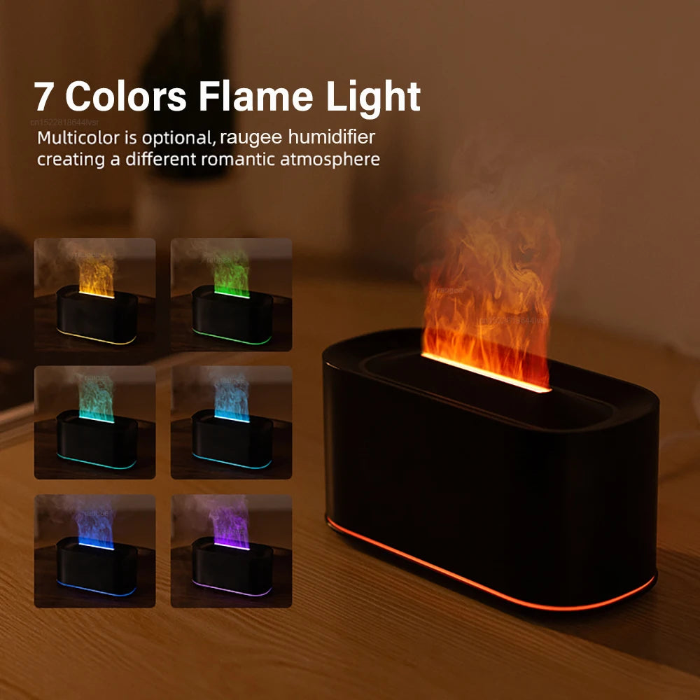 Colorful Flames Air Humidifier Essential Oils Humidifiers Flame Aroma Humidifier Fragrance Diffuser Home Aromatherapy Diffuser